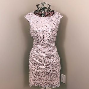 Venus Sequin Light Pink cocktail Dress